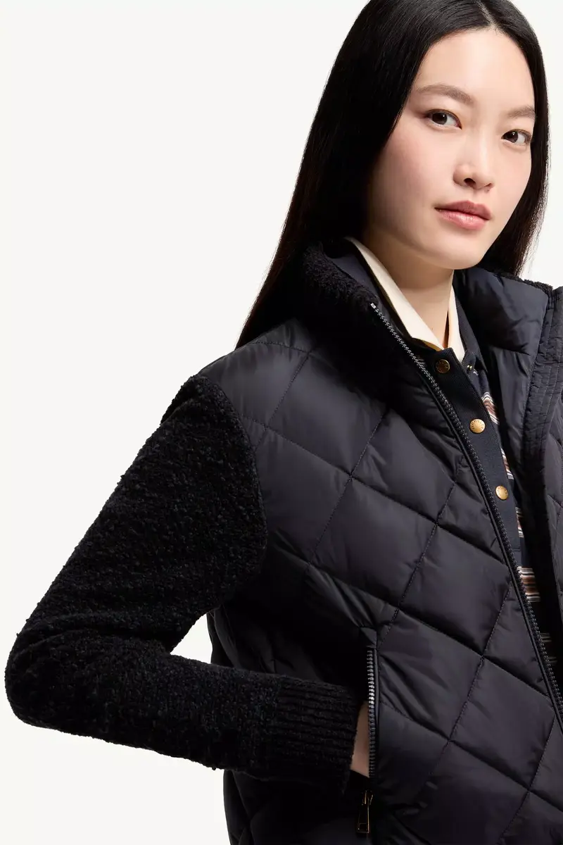 Moncler Cotton Blend Padded Zip-up Cardigan | Thumbnail 7