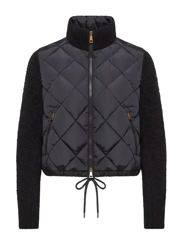 Moncler Cotton Blend Padded Zip-up Cardigan