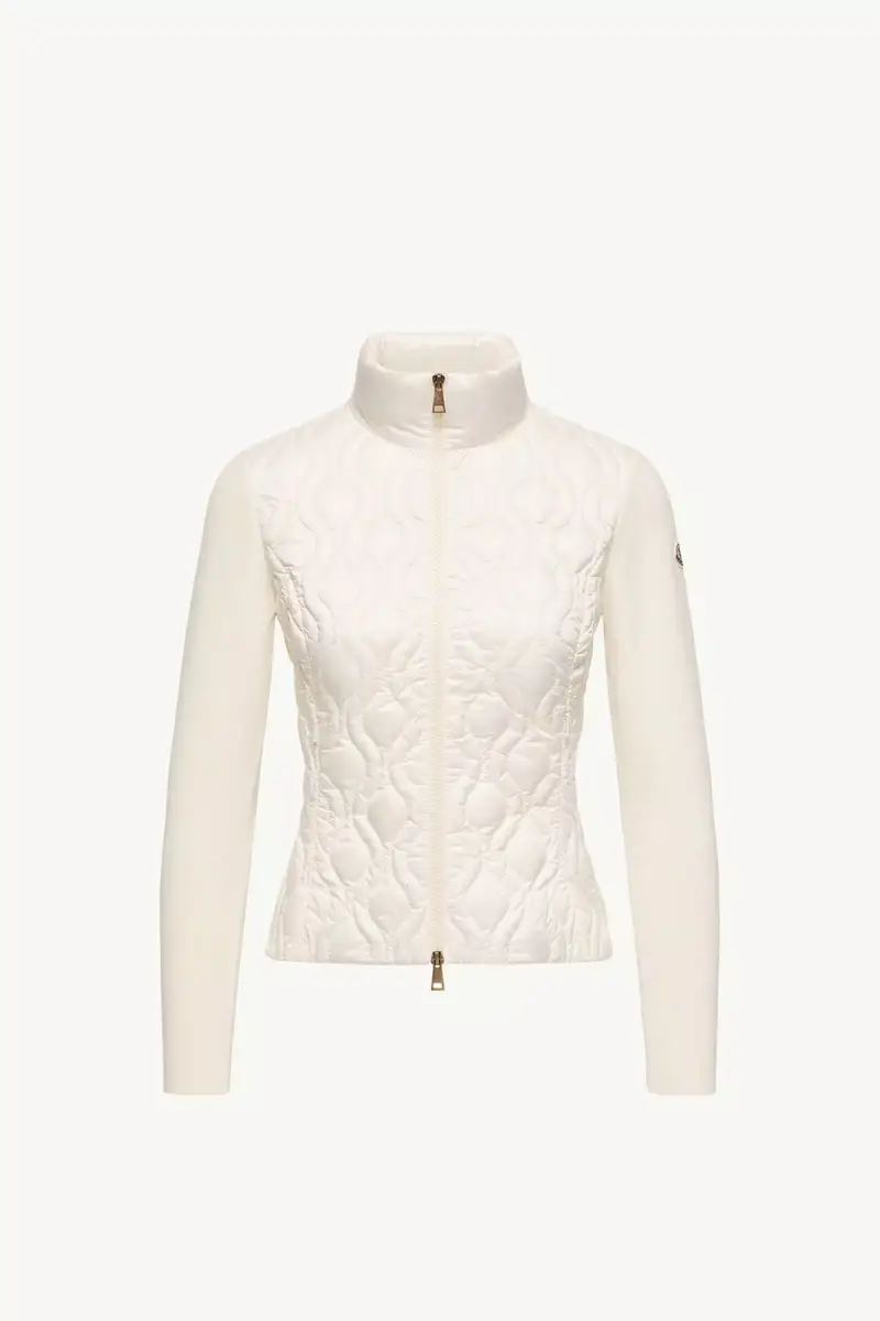 Moncler Cotton Padded Zip-up Cardigan | Thumbnail 2 Moncler Cotton Padded Zip-up Cardigan | Thumbnail 2