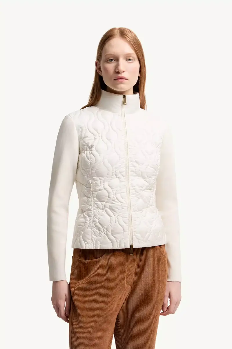 Moncler Cotton Padded Zip-up Cardigan | Thumbnail 5 Moncler Cotton Padded Zip-up Cardigan | Thumbnail 5