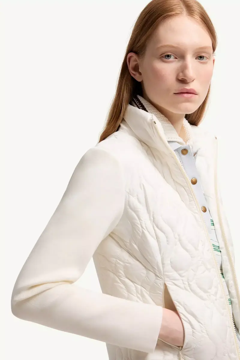 Moncler Cotton Padded Zip-up Cardigan | Thumbnail 7 Moncler Cotton Padded Zip-up Cardigan | Thumbnail 7