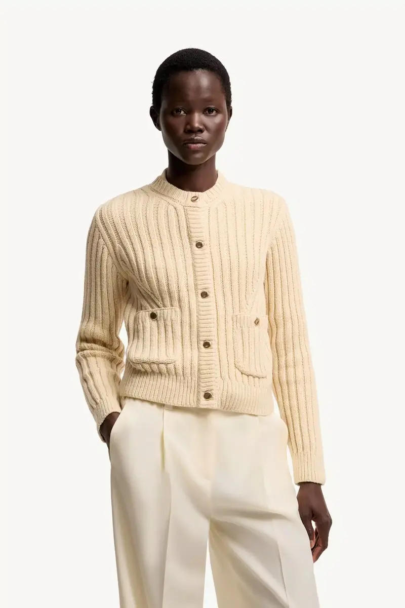 Moncler Cotton Padded Cardigan | Thumbnail 5 Moncler Cotton Padded Cardigan | Thumbnail 5