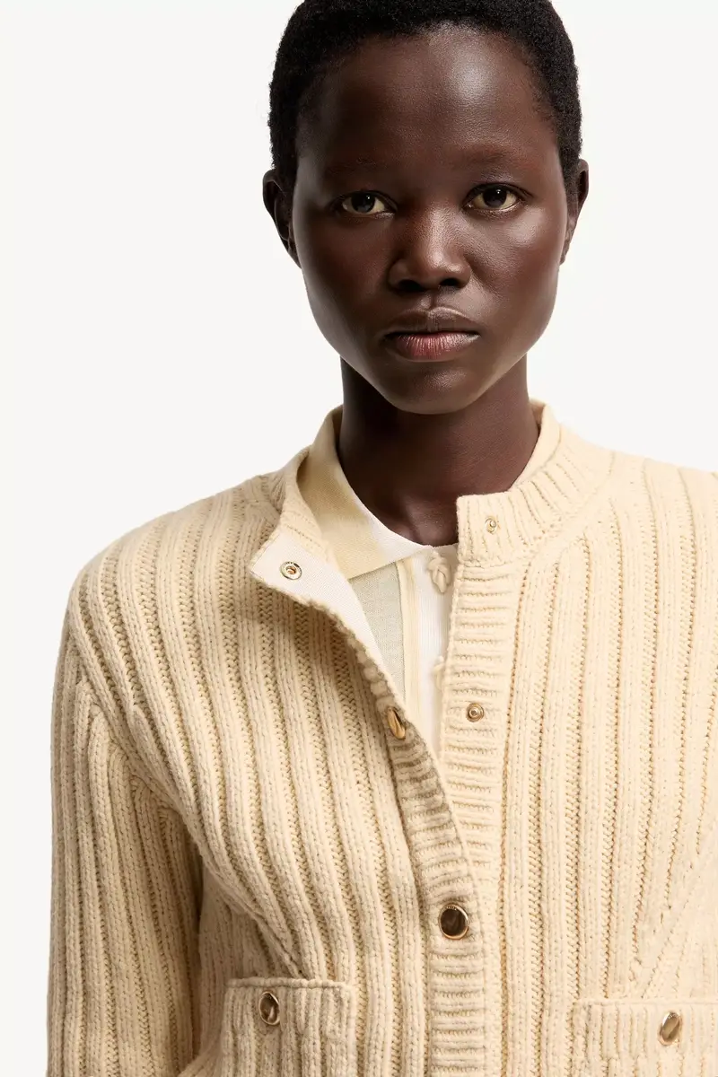 Moncler Cotton Padded Cardigan | Thumbnail 7 Moncler Cotton Padded Cardigan | Thumbnail 7