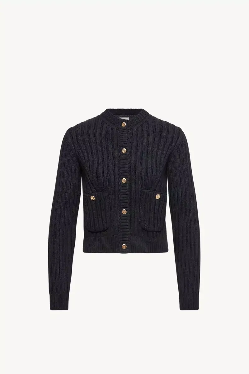 Moncler Cotton Padded Cardigan | Thumbnail 2 Moncler Cotton Padded Cardigan | Thumbnail 2