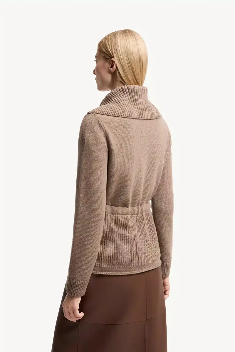 Moncler Wool & Cashmere Blend Padded Zip-up Cardigan | Thumbnail 6 Moncler Wool & Cashmere Blend Padded Zip-up Cardigan | Thumbnail 6
