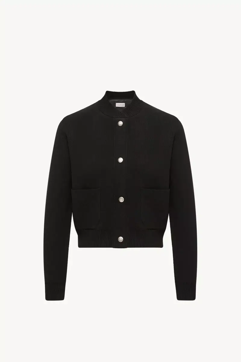 Moncler Wool & Cashmere Blend Padded Cardigan | Thumbnail 2 Moncler Wool & Cashmere Blend Padded Cardigan | Thumbnail 2