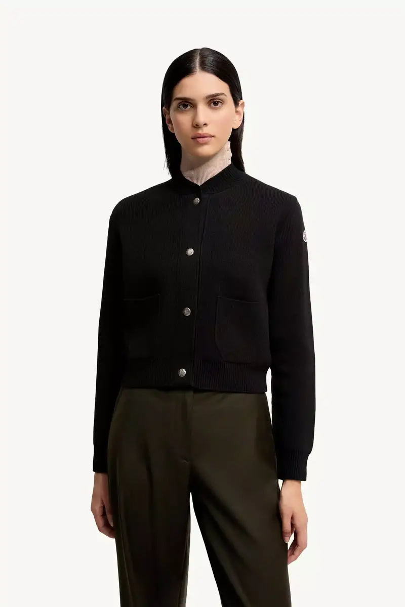 Moncler Wool & Cashmere Blend Padded Cardigan | Thumbnail 5 Moncler Wool & Cashmere Blend Padded Cardigan | Thumbnail 5