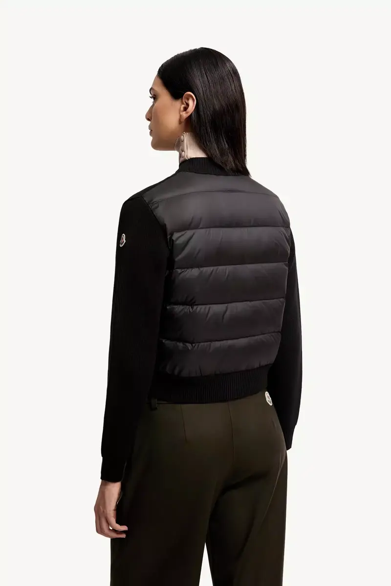 Moncler Wool & Cashmere Blend Padded Cardigan | Thumbnail 6 Moncler Wool & Cashmere Blend Padded Cardigan | Thumbnail 6
