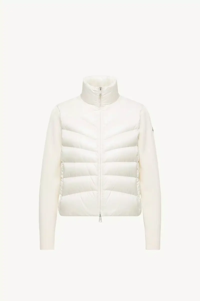 Moncler Padded Wool Zip-up Cardigan | Thumbnail 2 Moncler Padded Wool Zip-up Cardigan | Thumbnail 2