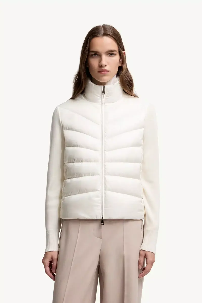 Moncler Padded Wool Zip-up Cardigan | Thumbnail 5 Moncler Padded Wool Zip-up Cardigan | Thumbnail 5