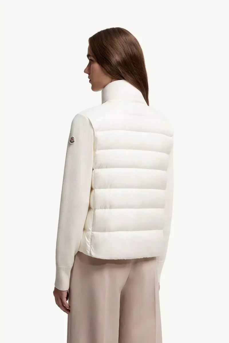 Moncler Padded Wool Zip-up Cardigan | Thumbnail 6 Moncler Padded Wool Zip-up Cardigan | Thumbnail 6