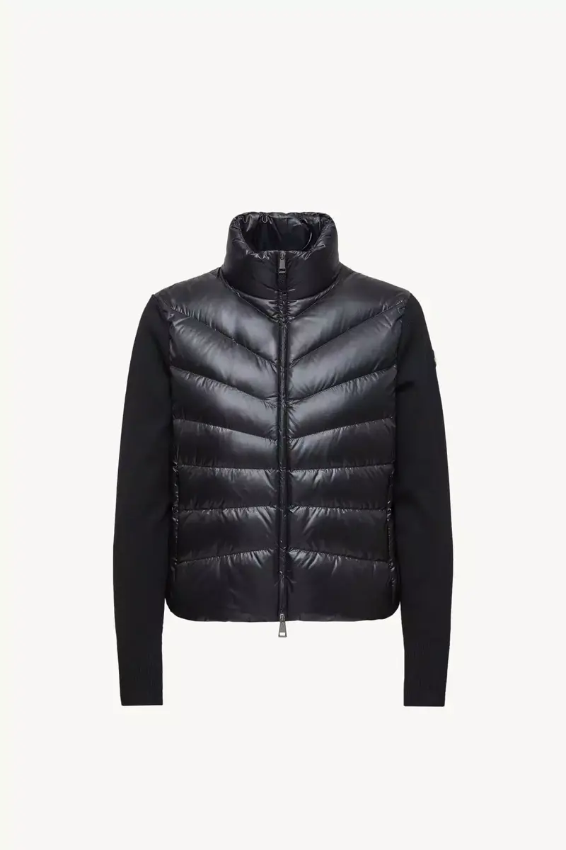 Moncler Padded Wool Zip-up Cardigan | Thumbnail 2 Moncler Padded Wool Zip-up Cardigan | Thumbnail 2