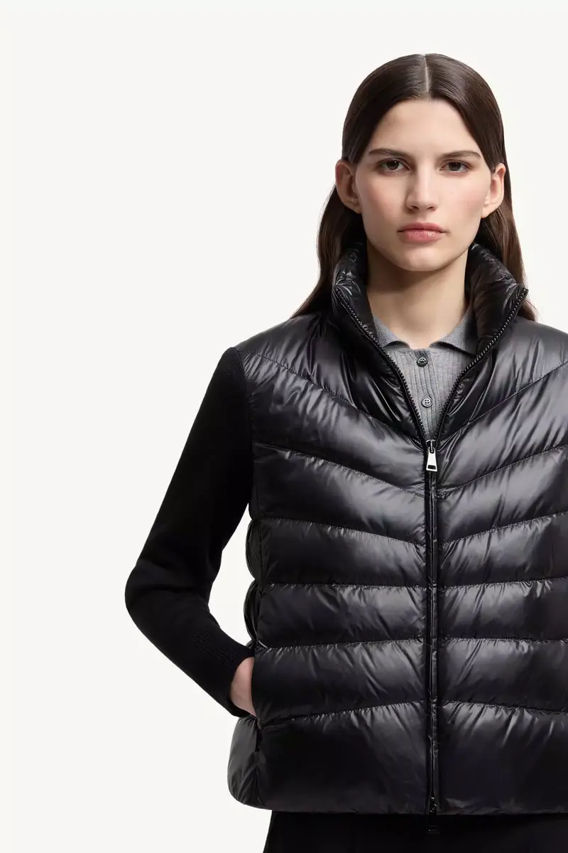 Moncler Padded Wool Zip-up Cardigan | Thumbnail 7 Moncler Padded Wool Zip-up Cardigan | Thumbnail 7