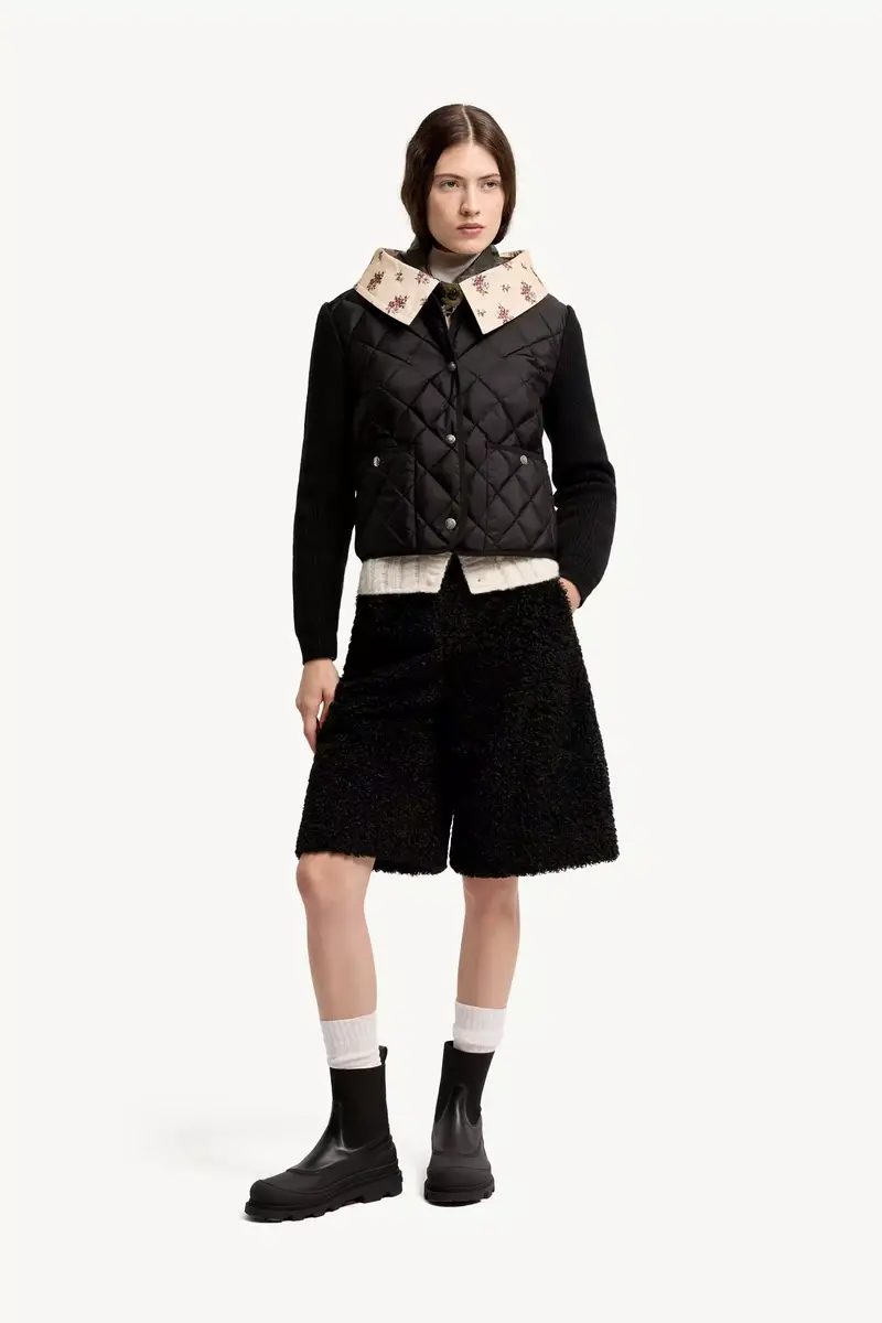 Moncler Diamond Quilted Padded Wool Cardigan | Thumbnail 3 Moncler Diamond Quilted Padded Wool Cardigan | Thumbnail 3