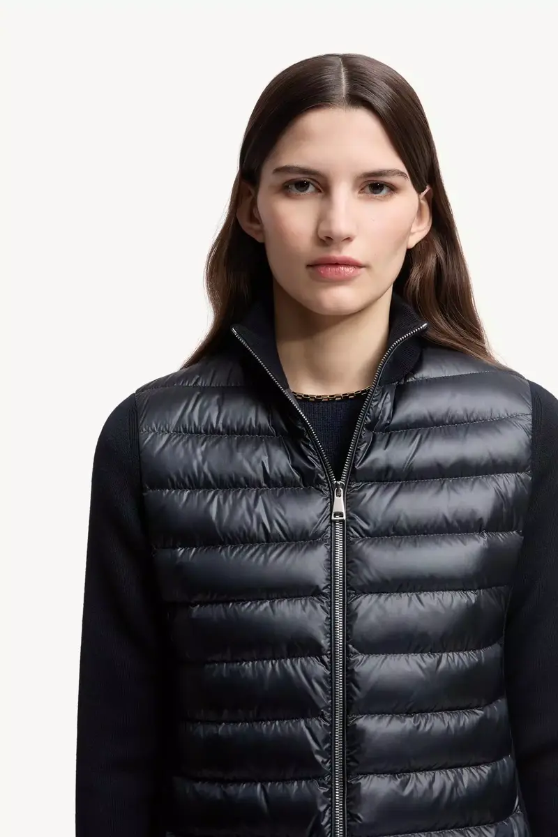 Moncler Padded Wool Zip-up Cardigan | Thumbnail 7 Moncler Padded Wool Zip-up Cardigan | Thumbnail 7