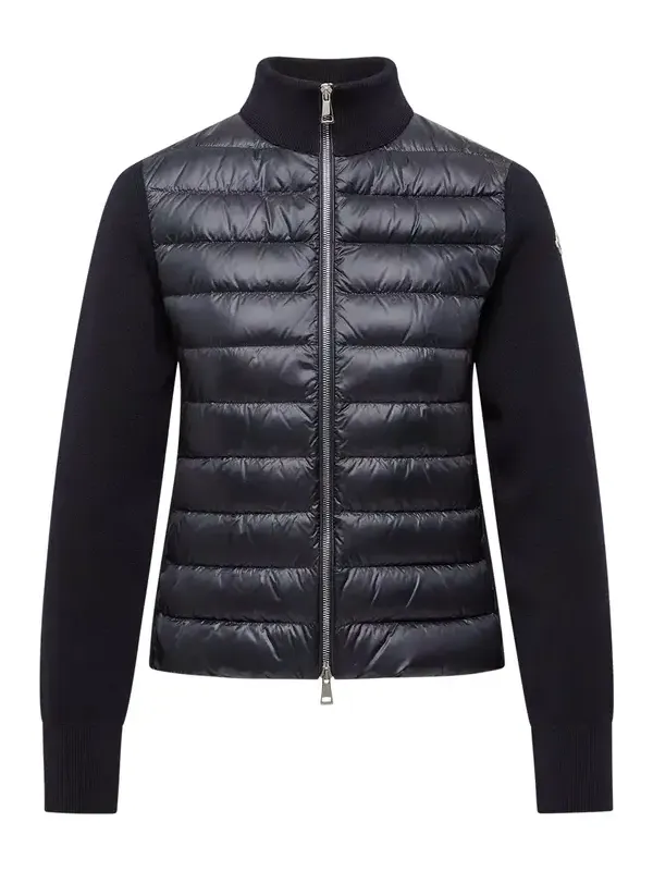 Padded Wool Zip-up Cardigan Padded Wool Zip-up Cardigan