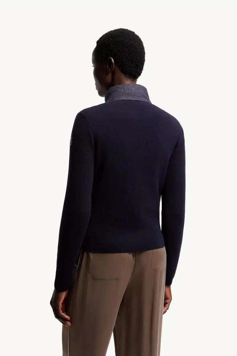 Moncler Wool & Cashmere Padded Zip-up Cardigan | Thumbnail 6