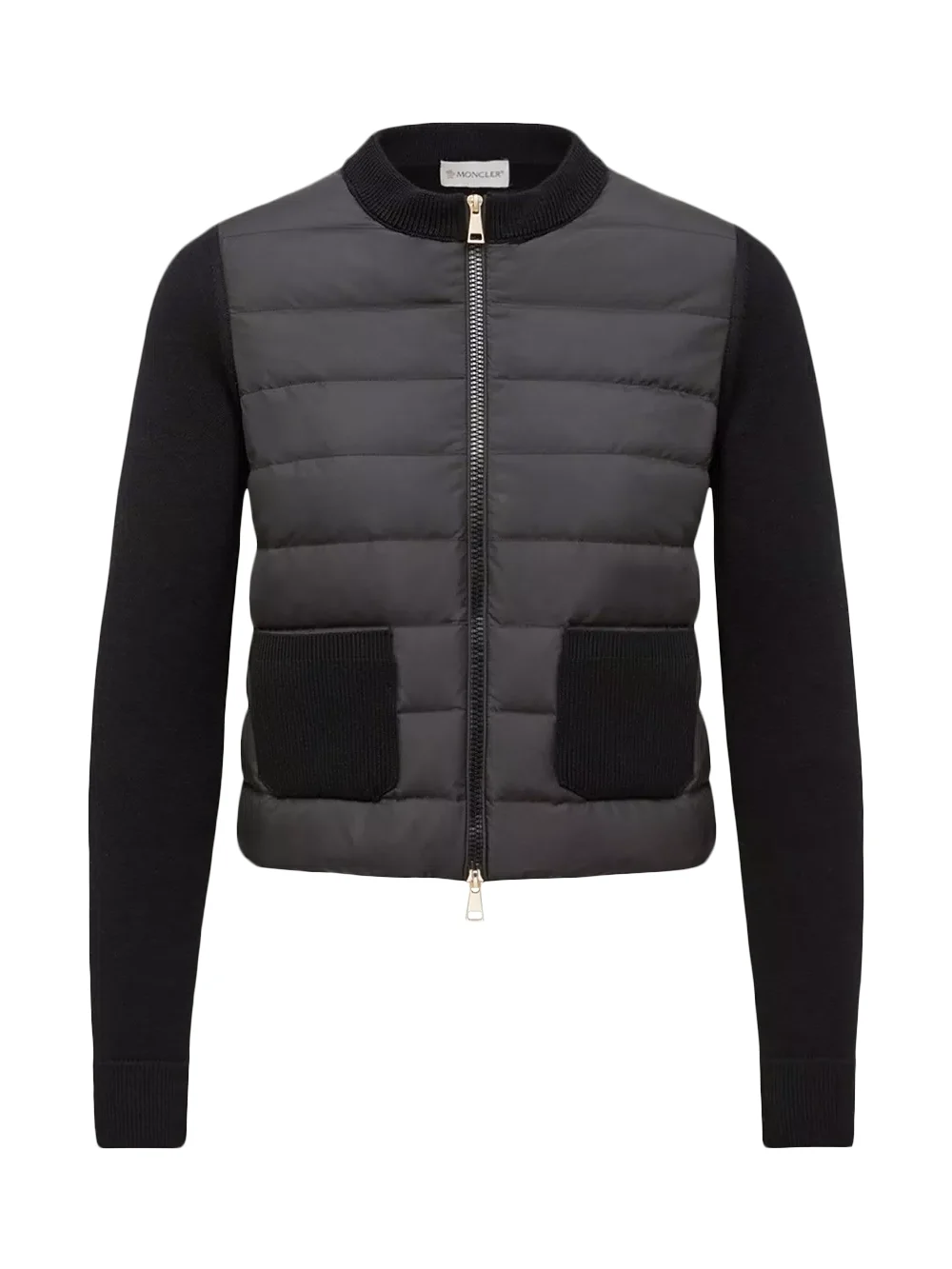 Wool Padded Zip-up Cardigan Wool Padded Zip-up Cardigan