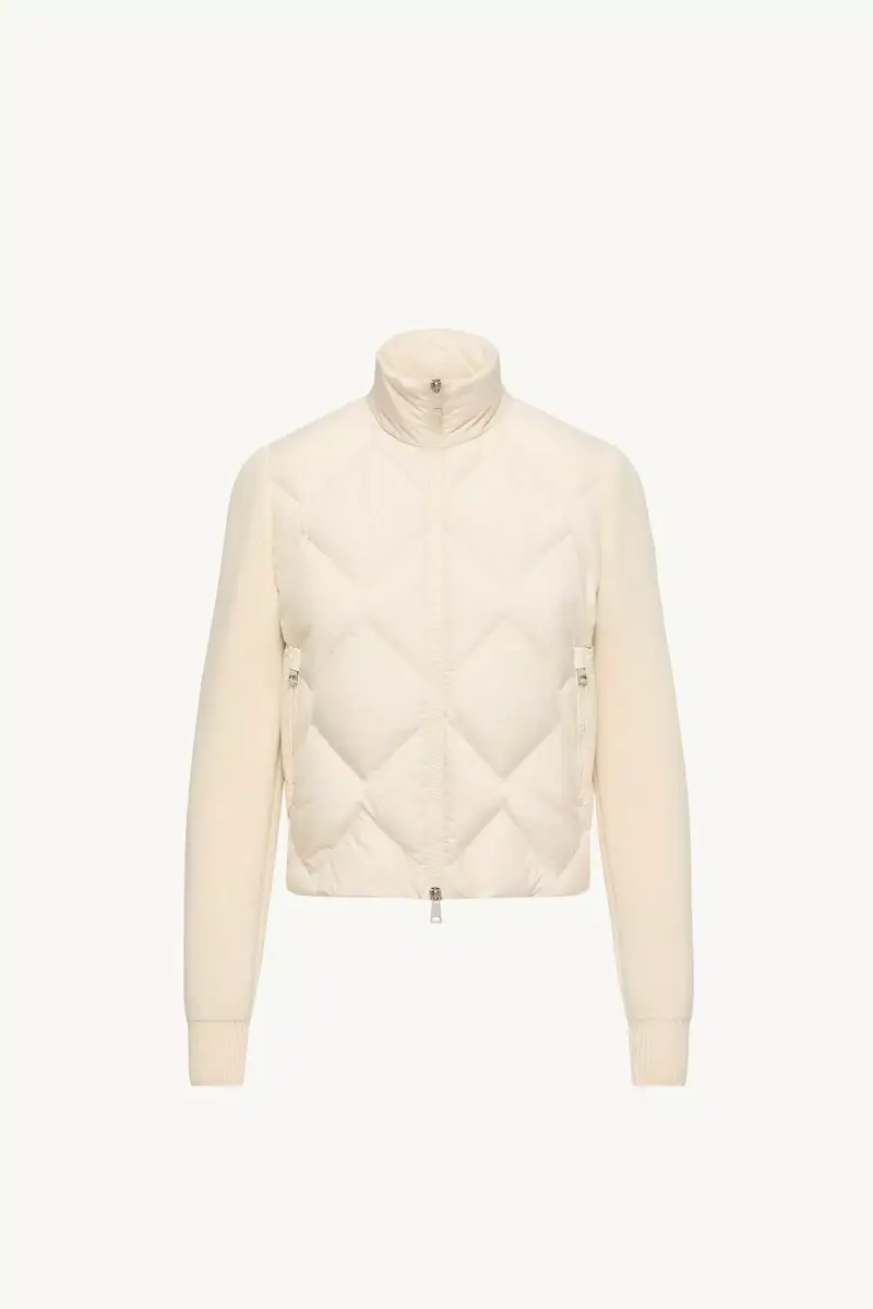 Moncler Wool & Cashmere Padded Zip-up Cardigan | Thumbnail 2 Moncler Wool & Cashmere Padded Zip-up Cardigan | Thumbnail 2