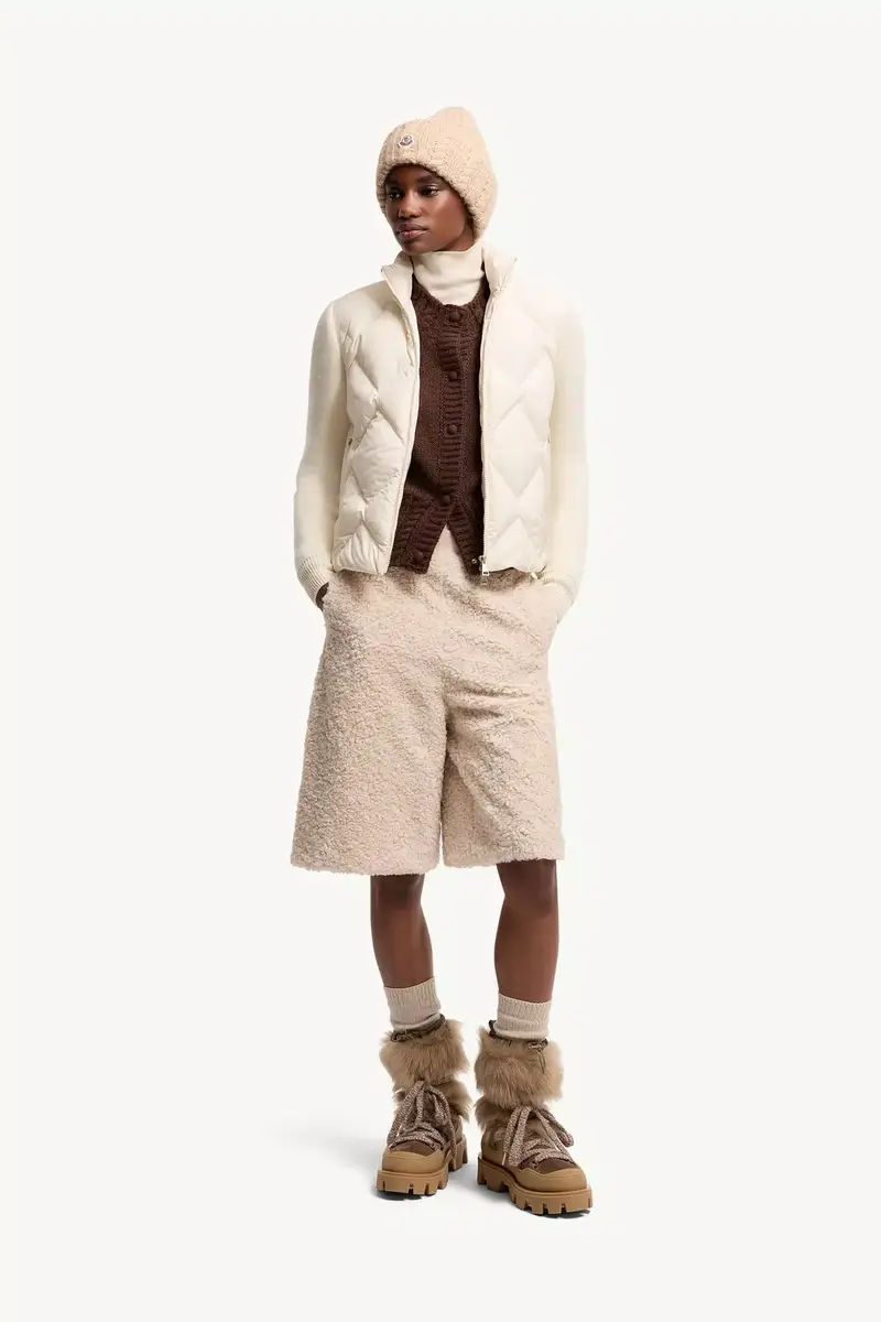 Moncler Wool & Cashmere Padded Zip-up Cardigan | Thumbnail 3 Moncler Wool & Cashmere Padded Zip-up Cardigan | Thumbnail 3