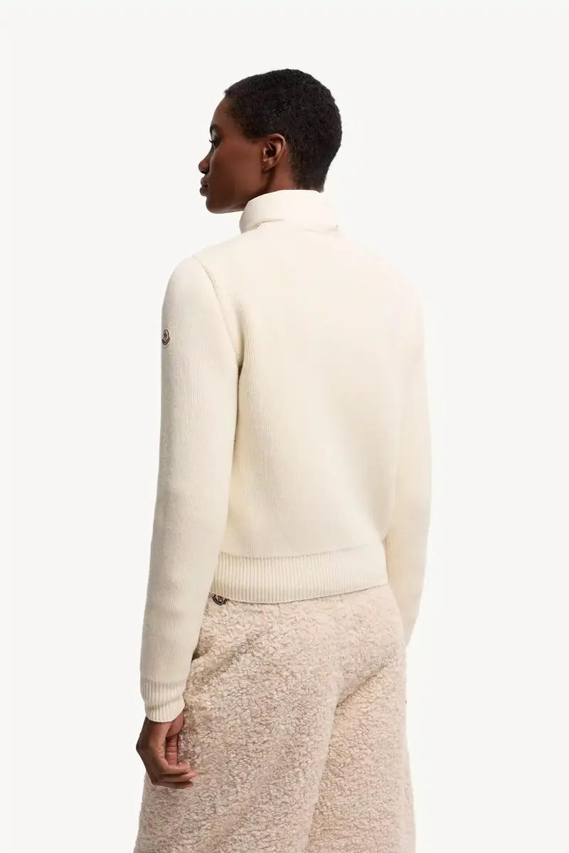 Moncler Wool & Cashmere Padded Zip-up Cardigan | Thumbnail 6 Moncler Wool & Cashmere Padded Zip-up Cardigan | Thumbnail 6