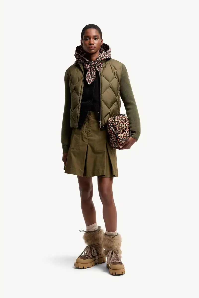 Moncler Wool & Cashmere Padded Zip-up Cardigan | Thumbnail 3 Moncler Wool & Cashmere Padded Zip-up Cardigan | Thumbnail 3