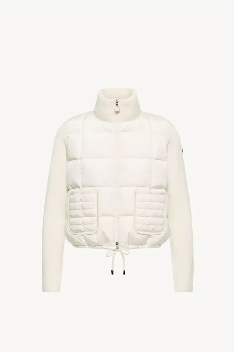 Moncler Square-quilted Padded Wool Zip-up Cardigan | Thumbnail 2