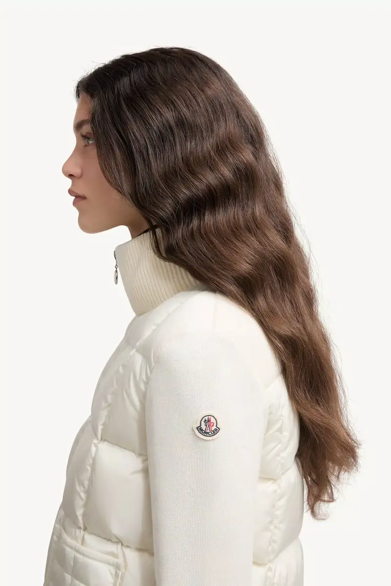 Moncler Square-quilted Padded Wool Zip-up Cardigan | Thumbnail 4