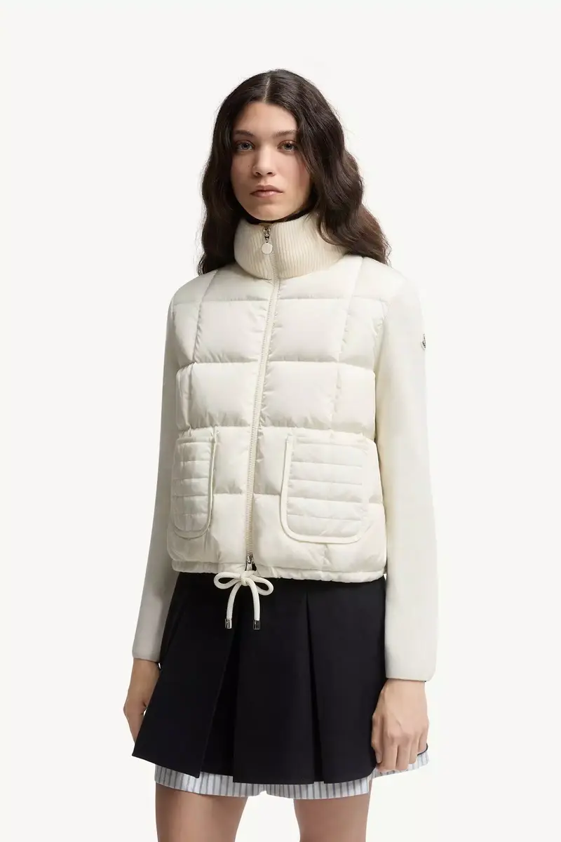 Moncler Square-quilted Padded Wool Zip-up Cardigan | Thumbnail 5