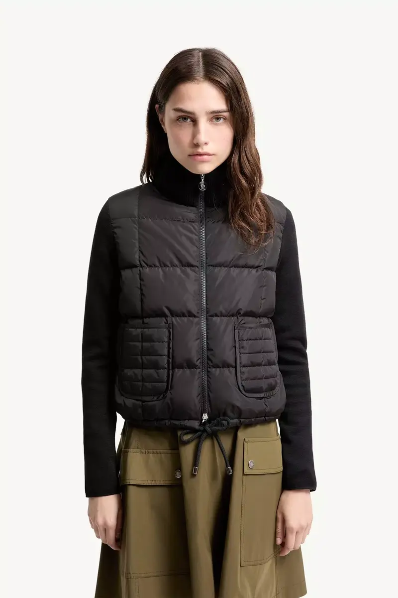 Moncler Square-quilted Padded Wool Zip-up Cardigan | Thumbnail 5 Moncler Square-quilted Padded Wool Zip-up Cardigan | Thumbnail 5