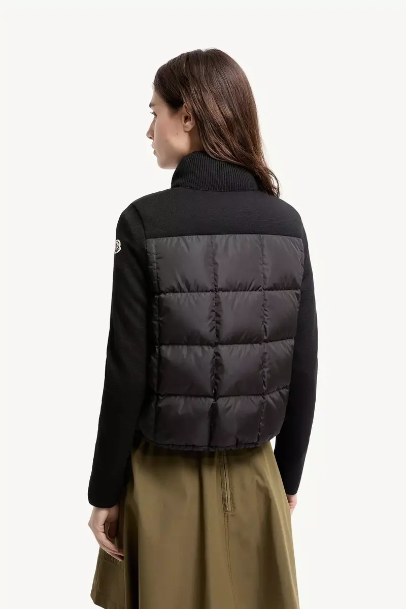 Moncler Square-quilted Padded Wool Zip-up Cardigan | Thumbnail 6 Moncler Square-quilted Padded Wool Zip-up Cardigan | Thumbnail 6