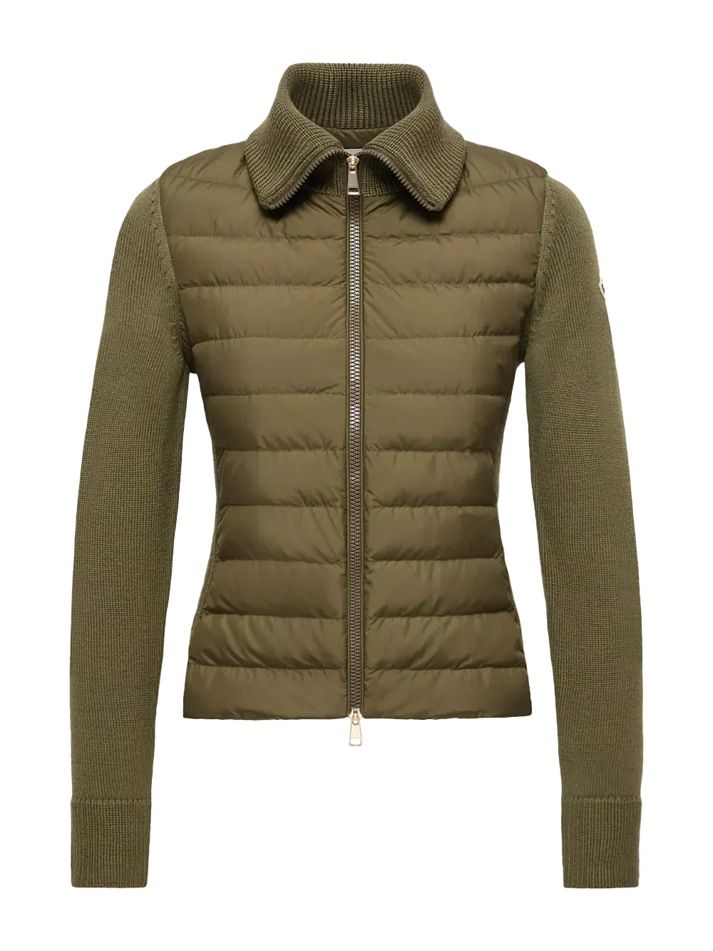 Moncler Padded Zip-up Wool Cardigan