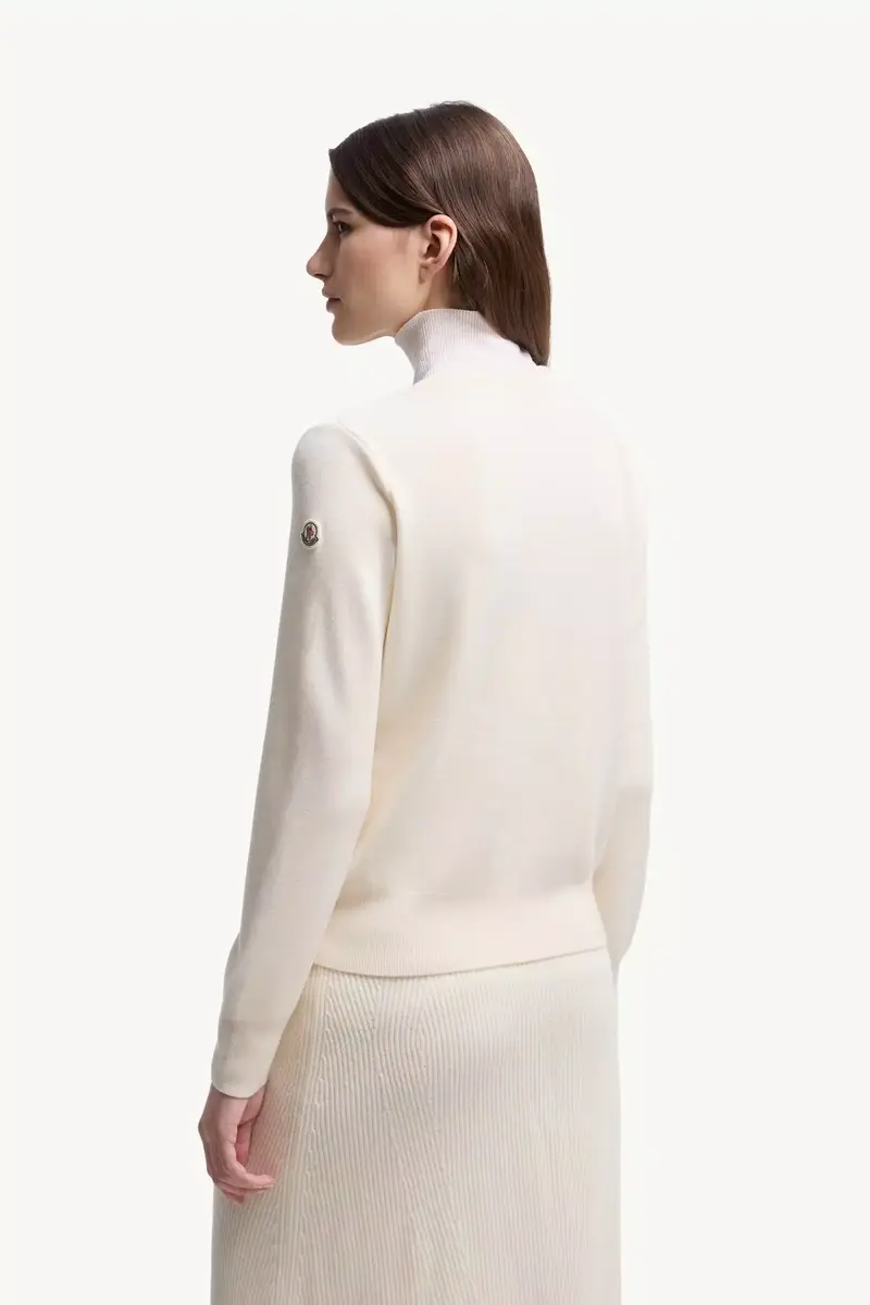 Moncler Padded Wool Zip-up Cardigan | Thumbnail 6 Moncler Padded Wool Zip-up Cardigan | Thumbnail 6