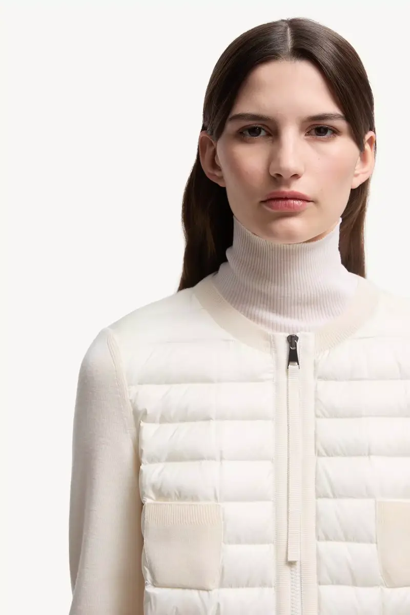 Moncler Padded Wool Zip-up Cardigan | Thumbnail 7 Moncler Padded Wool Zip-up Cardigan | Thumbnail 7