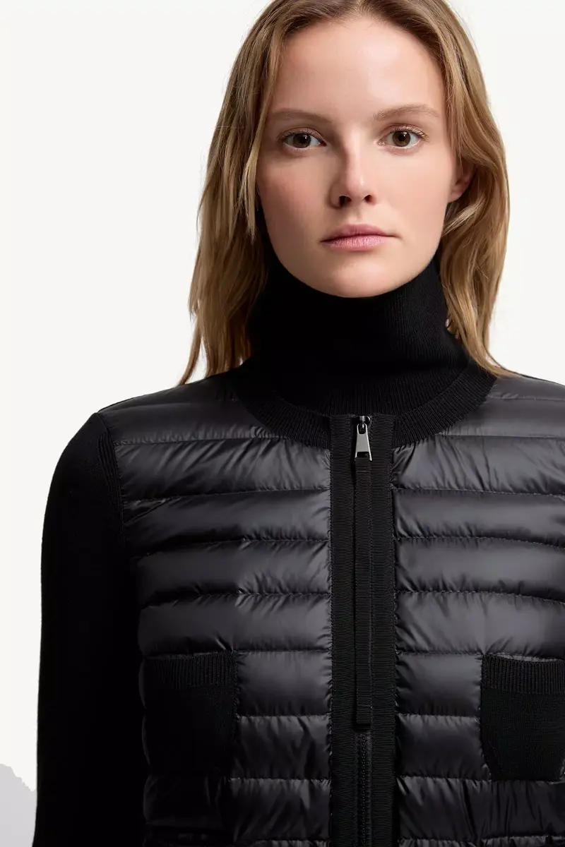 Moncler Padded Wool Zip-up Cardigan | Thumbnail 7 Moncler Padded Wool Zip-up Cardigan | Thumbnail 7