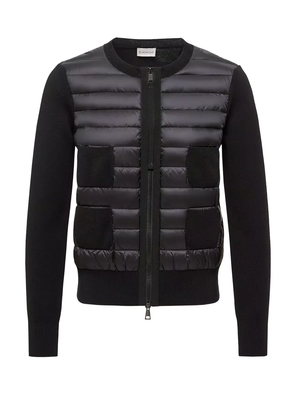 Moncler Padded Wool Zip-up Cardigan