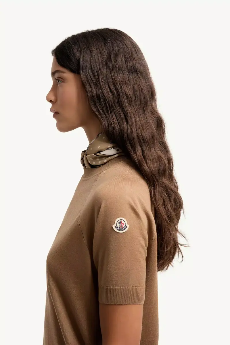 Moncler Short Sleeve Wool Sweater | Thumbnail 4