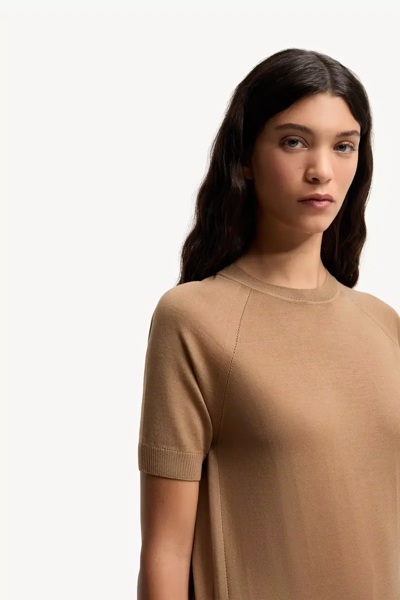 Moncler Short Sleeve Wool Sweater | Thumbnail 7