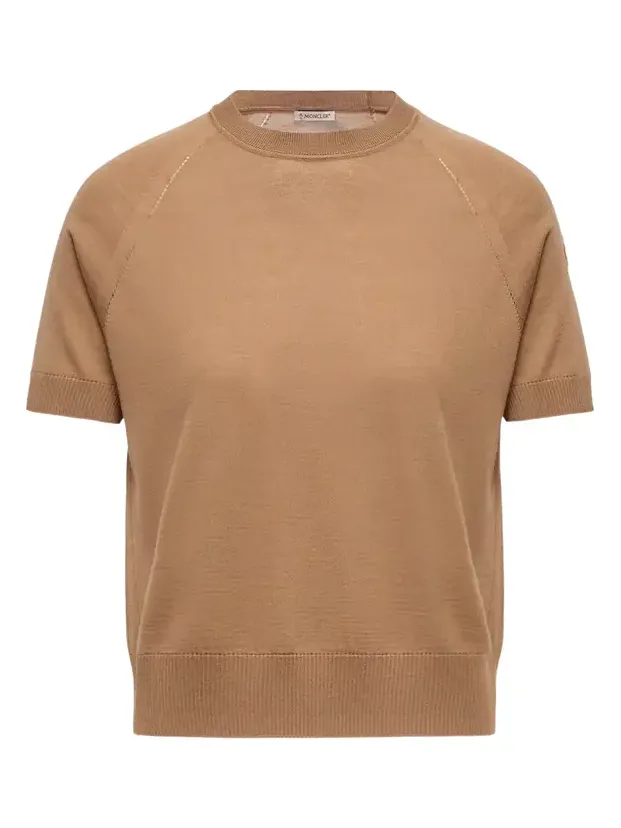Moncler Short Sleeve Wool Sweater