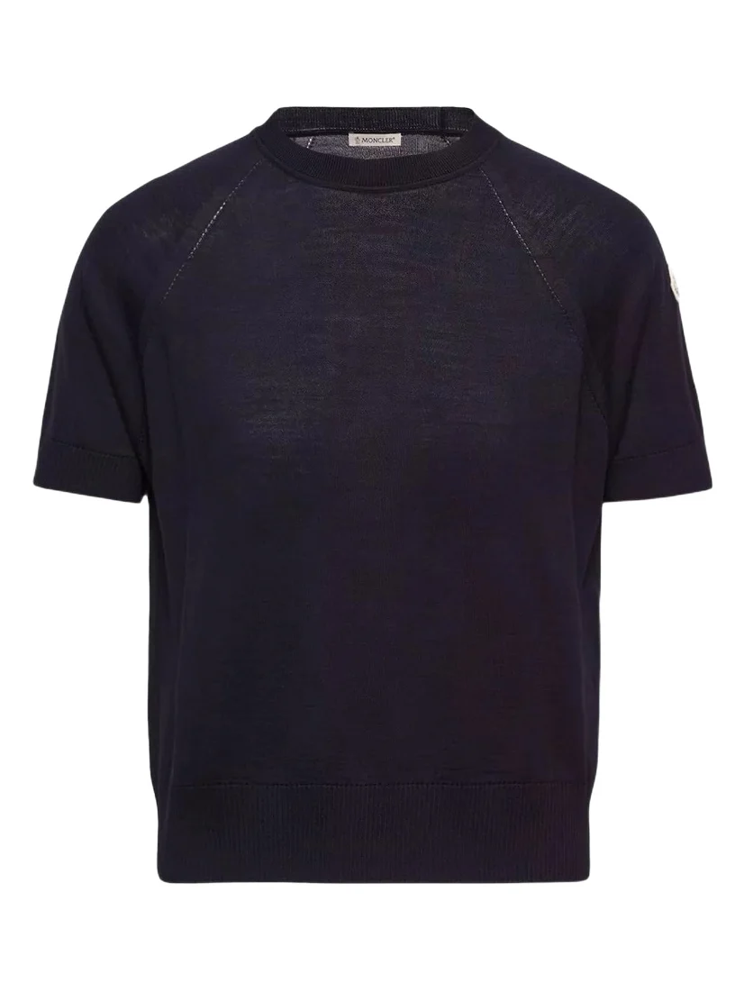 Short Sleeve Wool Sweater