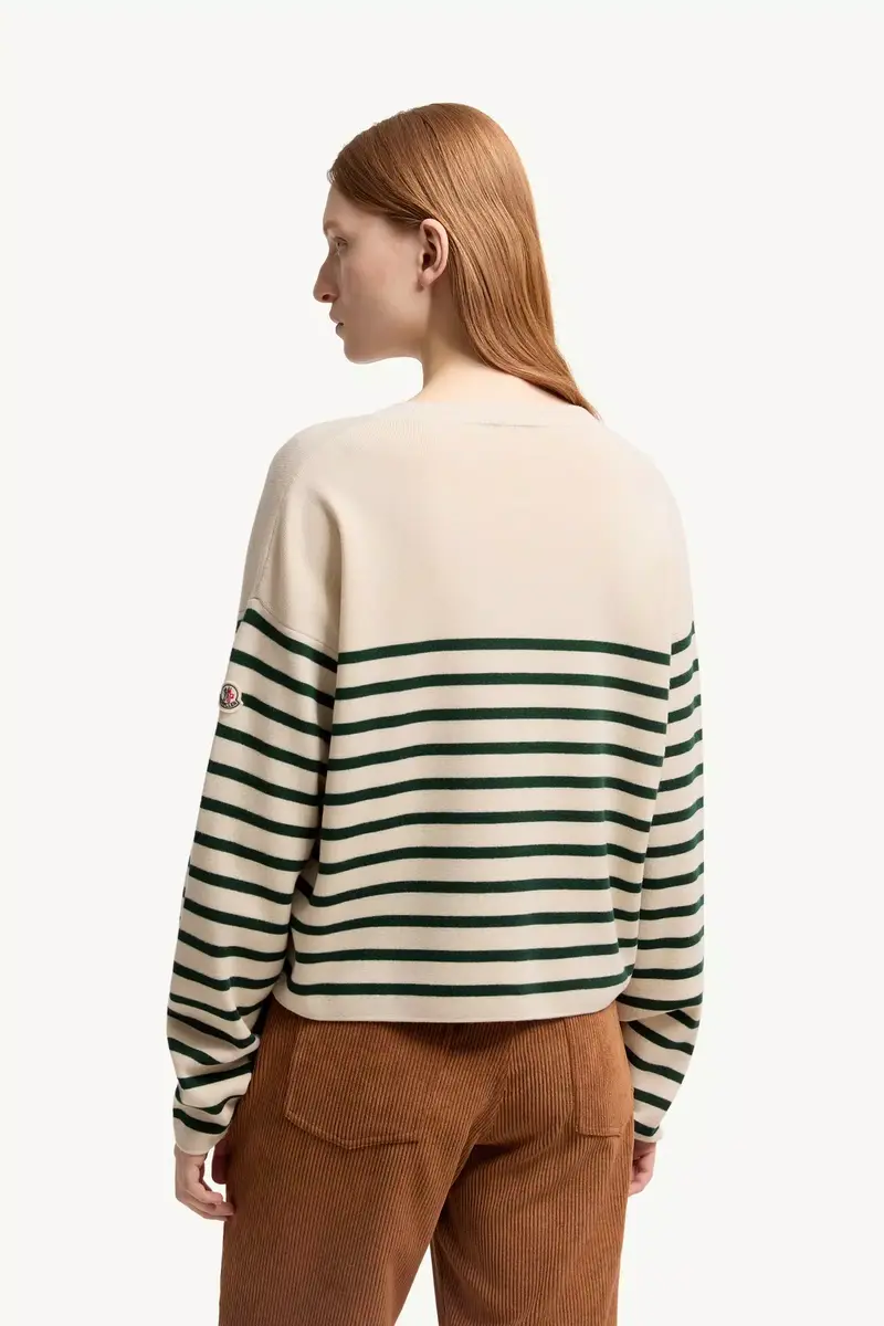 Moncler Striped Wool Sweater | Thumbnail 6 Moncler Striped Wool Sweater | Thumbnail 6