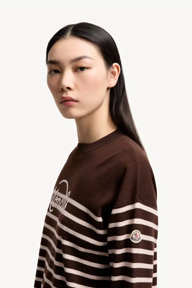 Moncler Striped Wool Sweater | Thumbnail 4 Moncler Striped Wool Sweater | Thumbnail 4