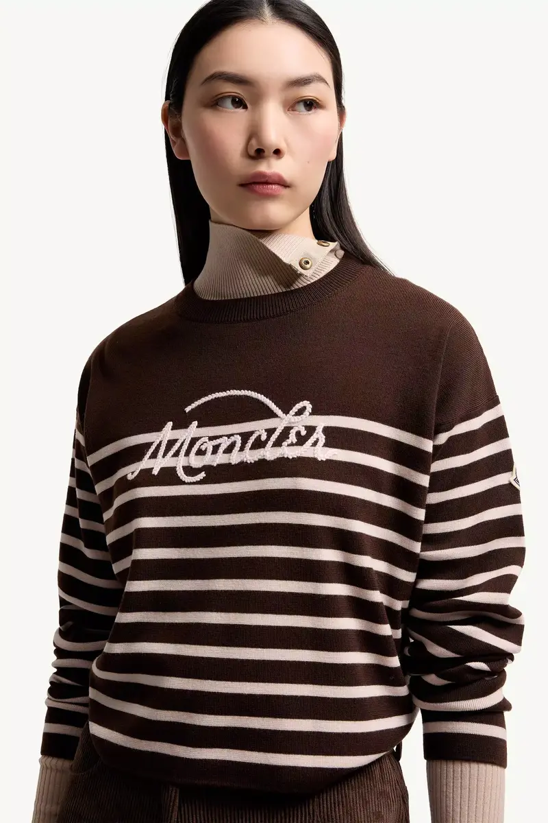 Moncler Striped Wool Sweater | Thumbnail 7 Moncler Striped Wool Sweater | Thumbnail 7