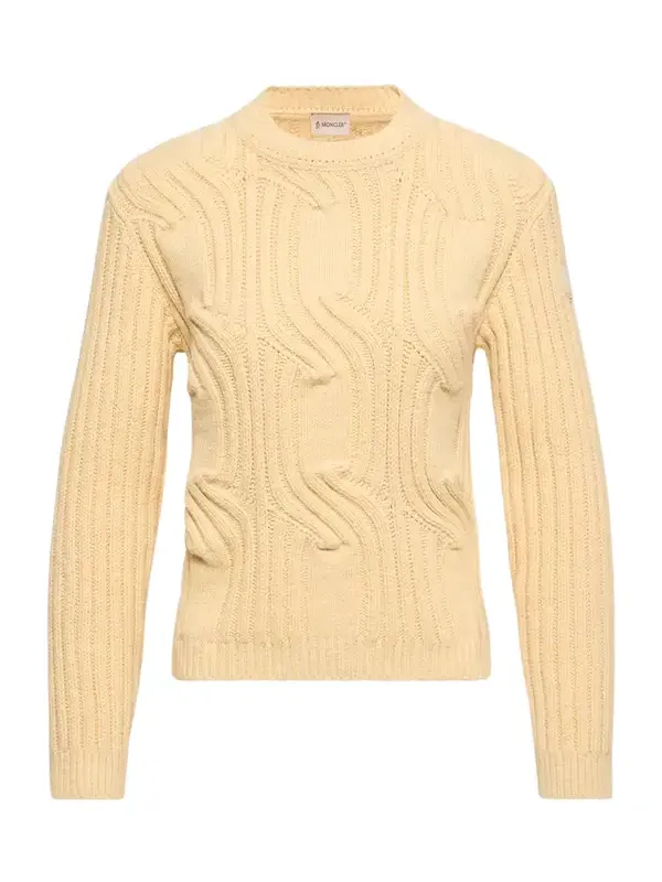 Chain Knit Cotton Blend Sweater