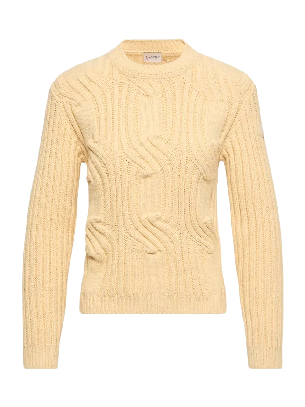 Chain Knit Cotton Blend Sweater