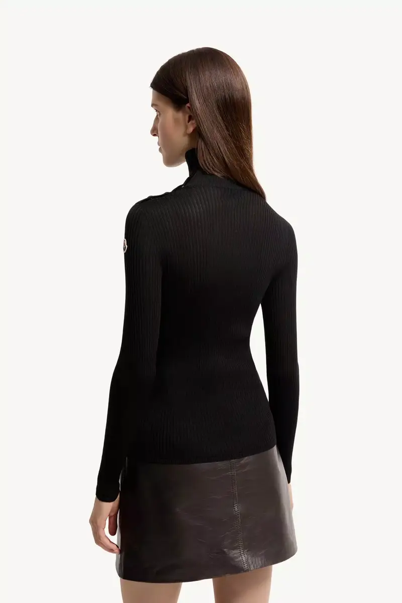 Moncler Textured Wool Sweater | Thumbnail 6 Moncler Textured Wool Sweater | Thumbnail 6