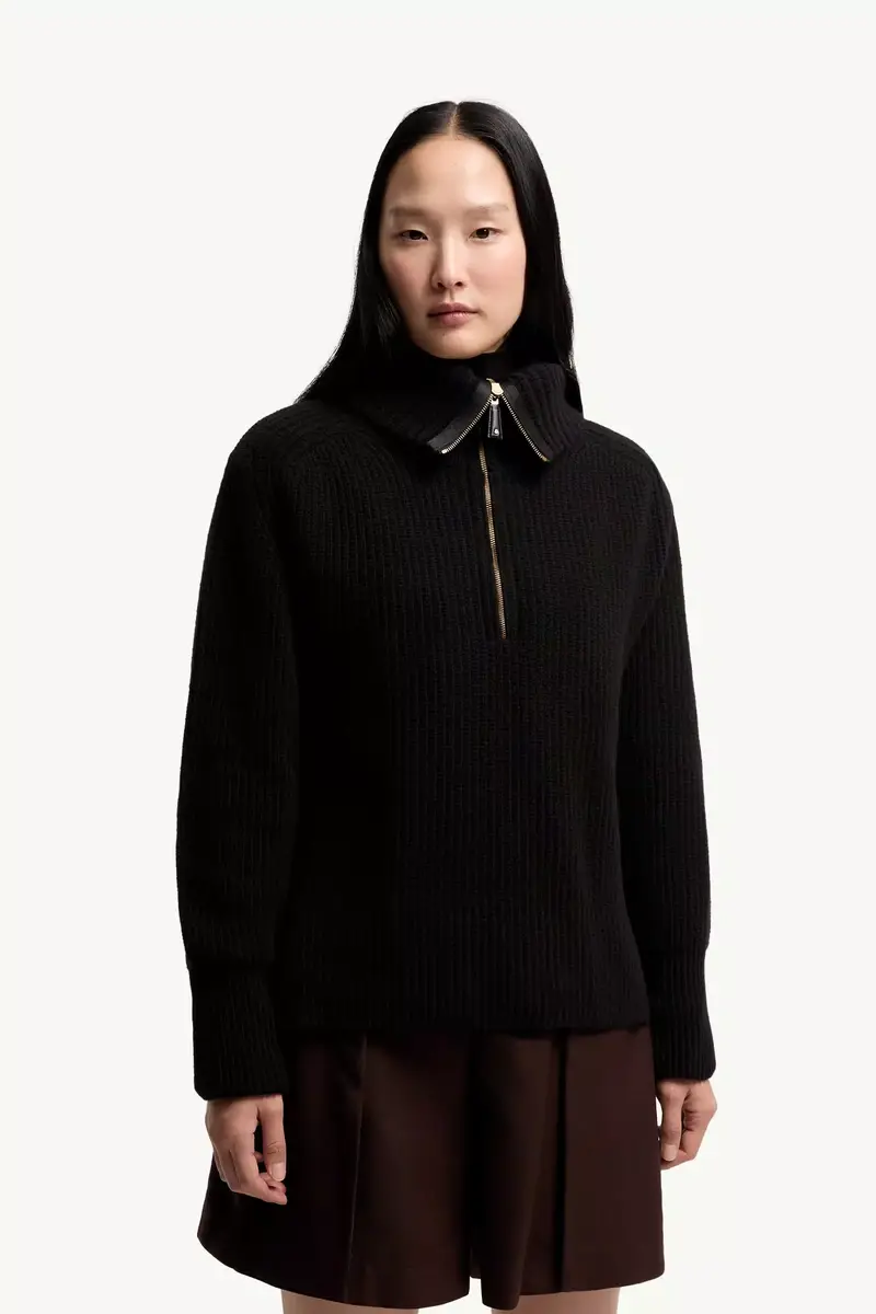 Moncler Wool & Cashmere Zip-up Sweater | Thumbnail 5 Moncler Wool & Cashmere Zip-up Sweater | Thumbnail 5