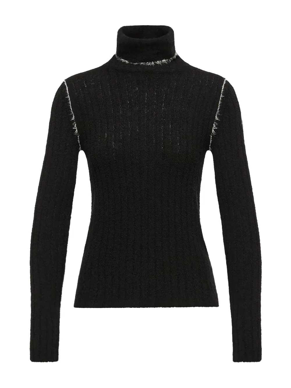 Wool Blend Turtleneck Sweater