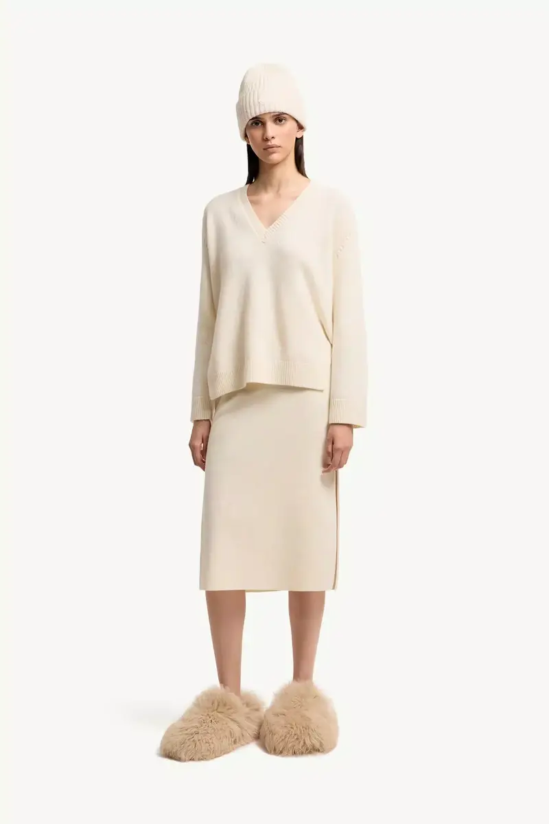Moncler Wool & Cashmere Blend Midi Skirt | Thumbnail 2