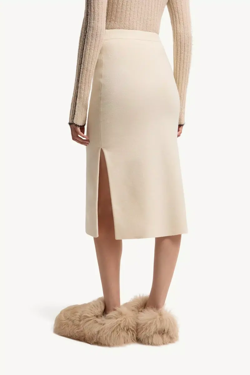 Moncler Wool & Cashmere Blend Midi Skirt | Thumbnail 5